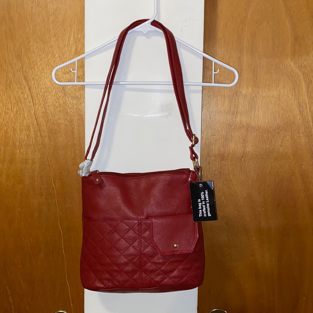 ❤️NWT Great American Leatherworks Gorgeous Red Shoulder Bag